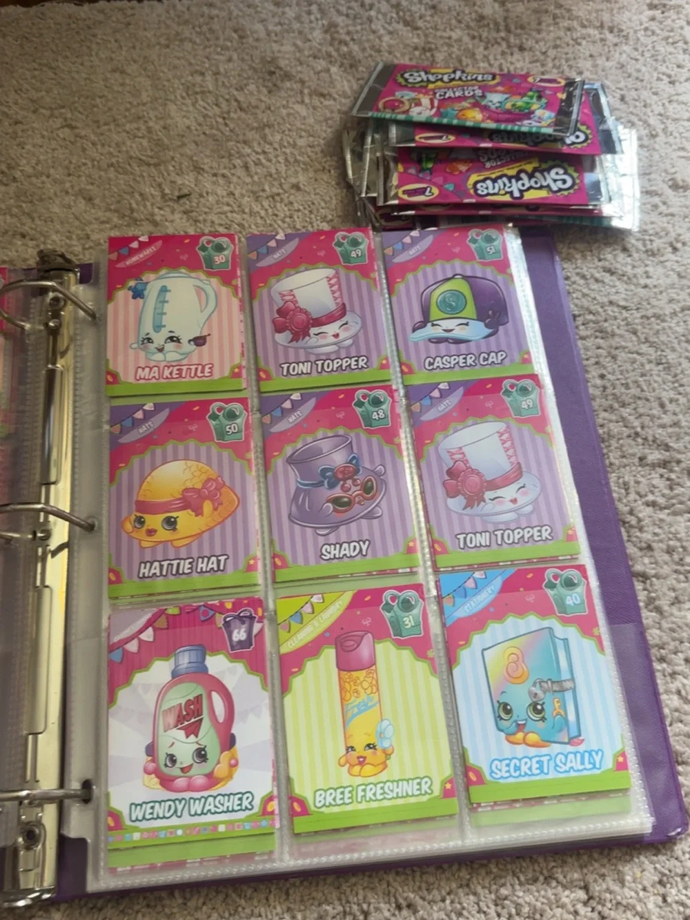 Shopkin collectors cards!  160+ cards!